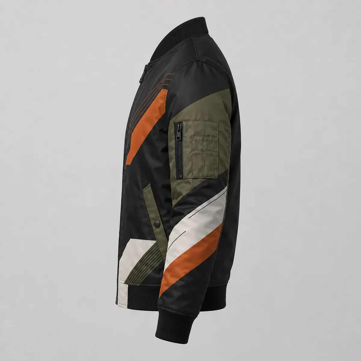 Urban Vector Printed Bomber Jacket