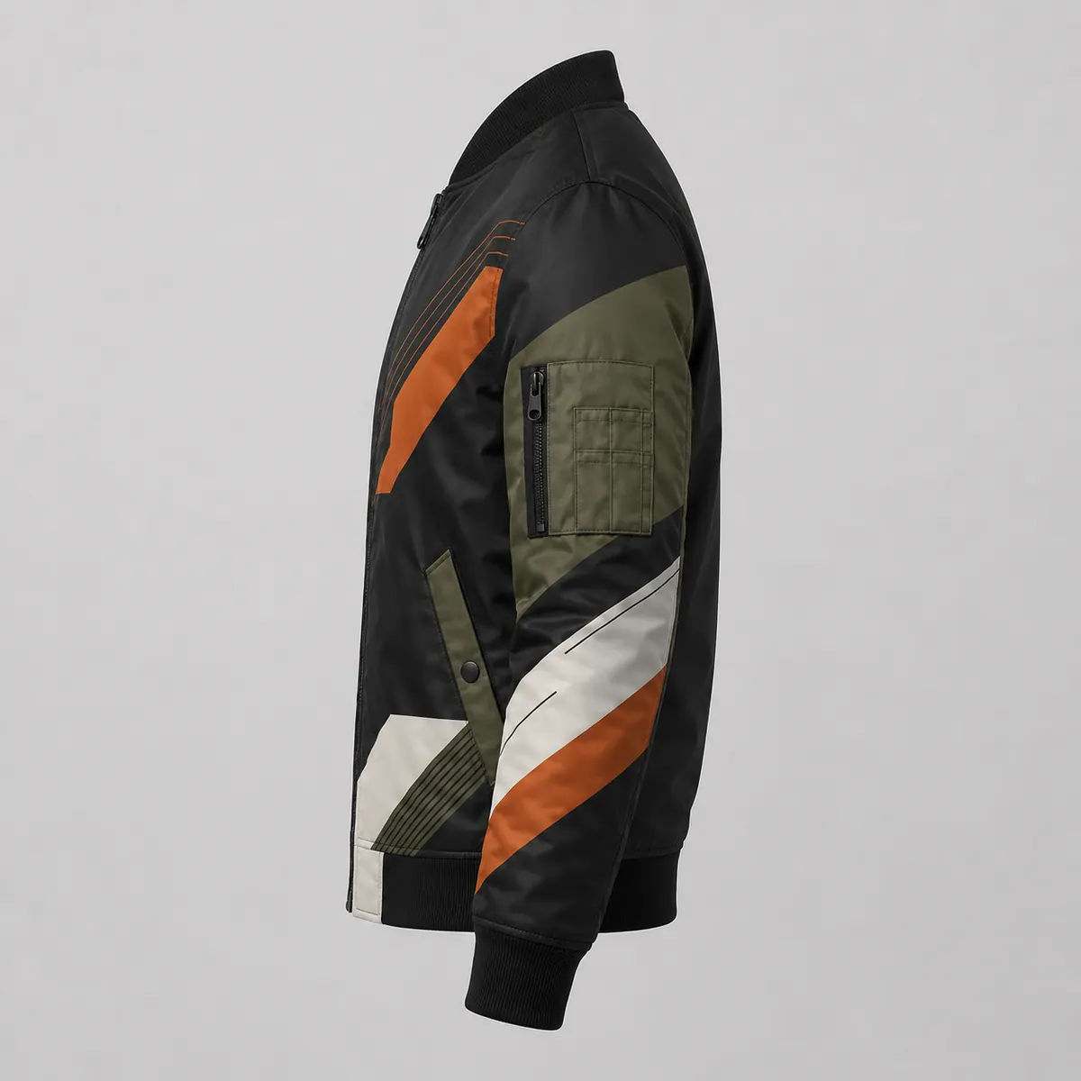 Urban Vector Printed Bomber Jacket