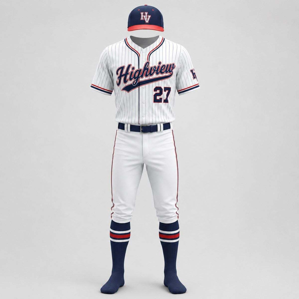 Classic Pinstripe Baseball Uniform